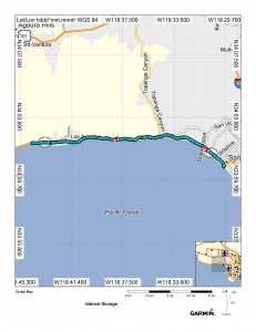 Map from Santa Monica Pier to Malibu Beach RV park