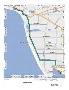 Day 16 Map (Ventura Blvd. to Ventura Pier)