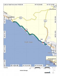 Day 17 Map (Ventura Pier to Rincon Park)