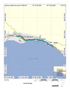 Map (Rincon Park to Santa Barbara)