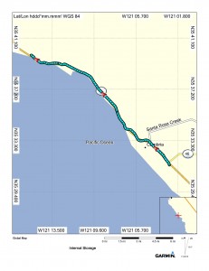 Map (HWY 46 to Elephant Seal Beach)