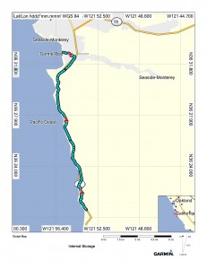 Map (17 miles up the CA1 to Carmel)